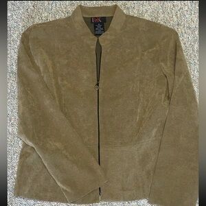 NEW W/Tag R&K Originals Sz 14 Blazer Full Zip Taupe Classy and Stylish